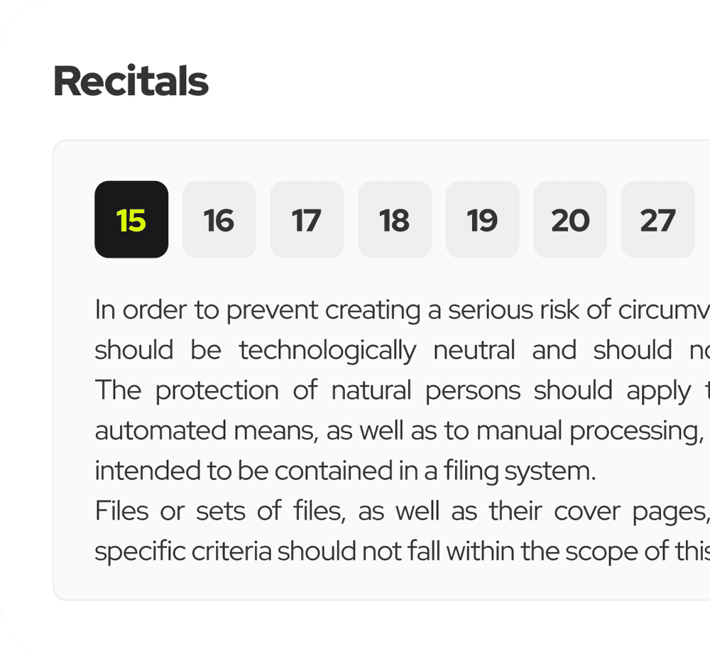 recitals-examples